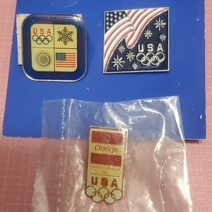 USA Patriotic Olympics Pins America